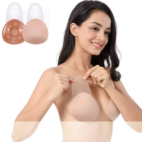 New Self Adhesive Beige Bra Size Medium - Picture 2 of 5